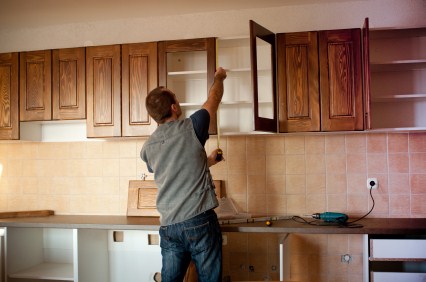 Cabinet refinishing by Lorence NY Contracting Corp